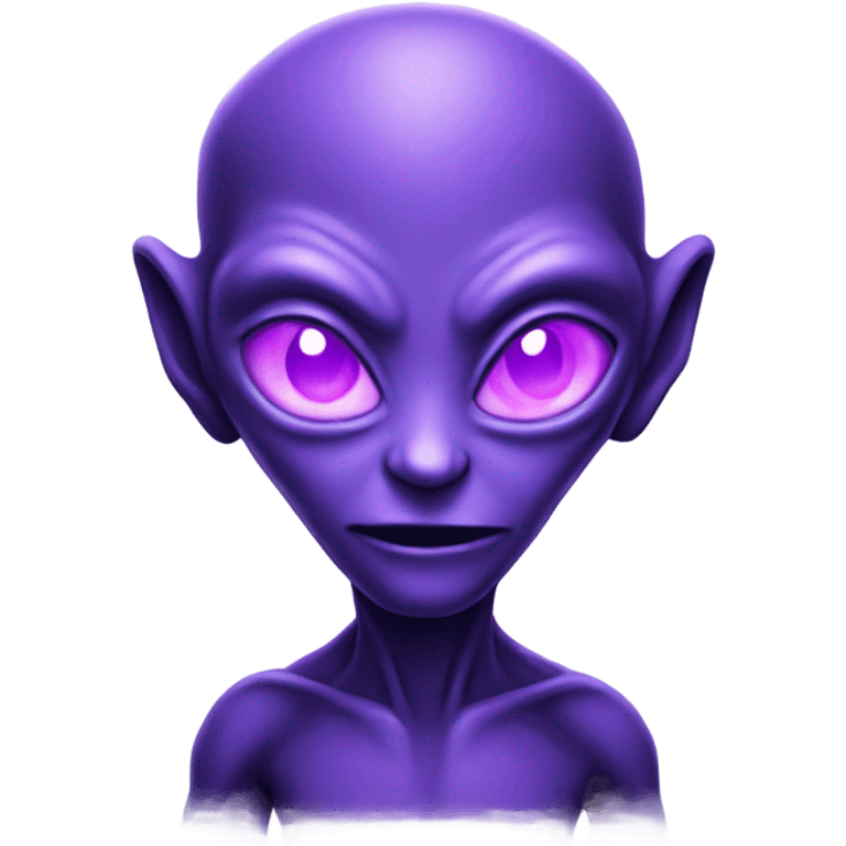 Lit alien purple  emoji