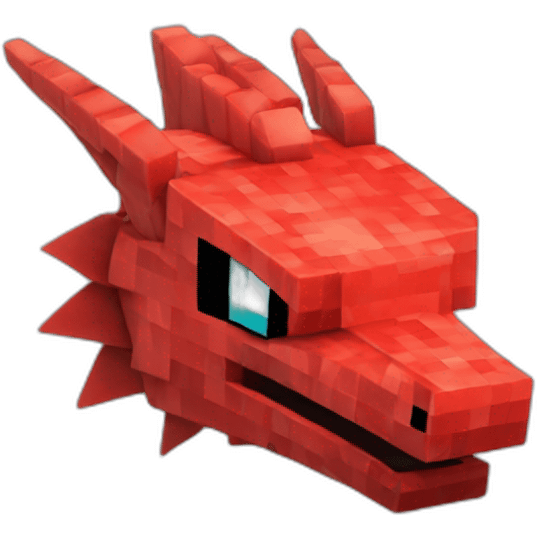 Pixelmon Minecraft Head Skin Red dragon emoji