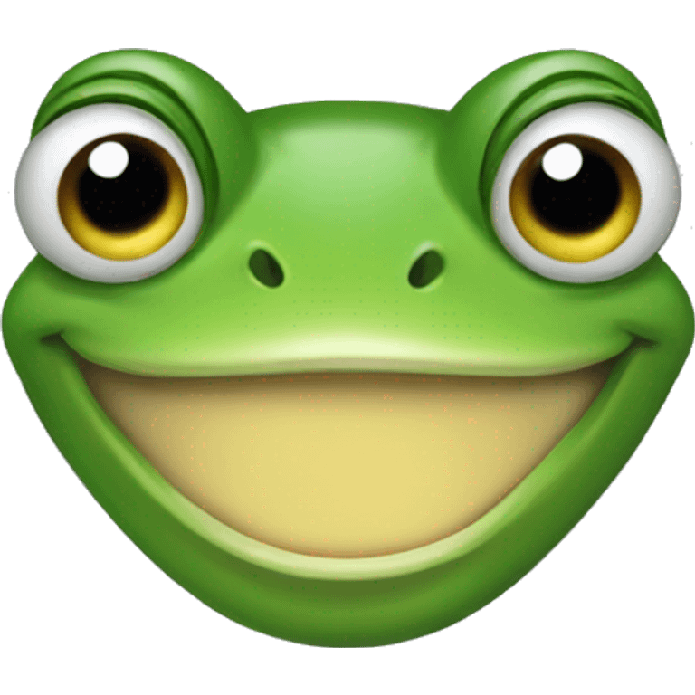 Frog smile emoji