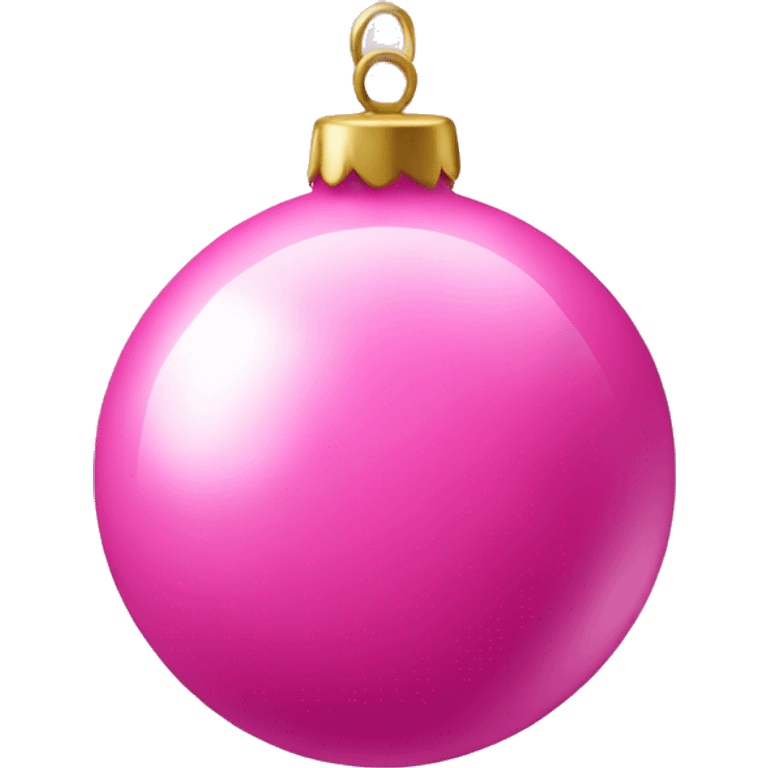 Pink bauble emoji