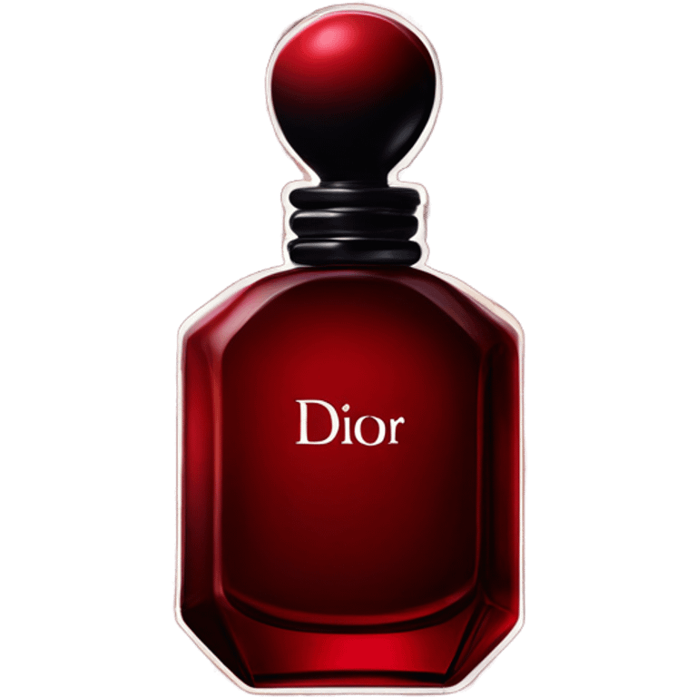 Dior perfume dark red bottle hypnotic poison emoji