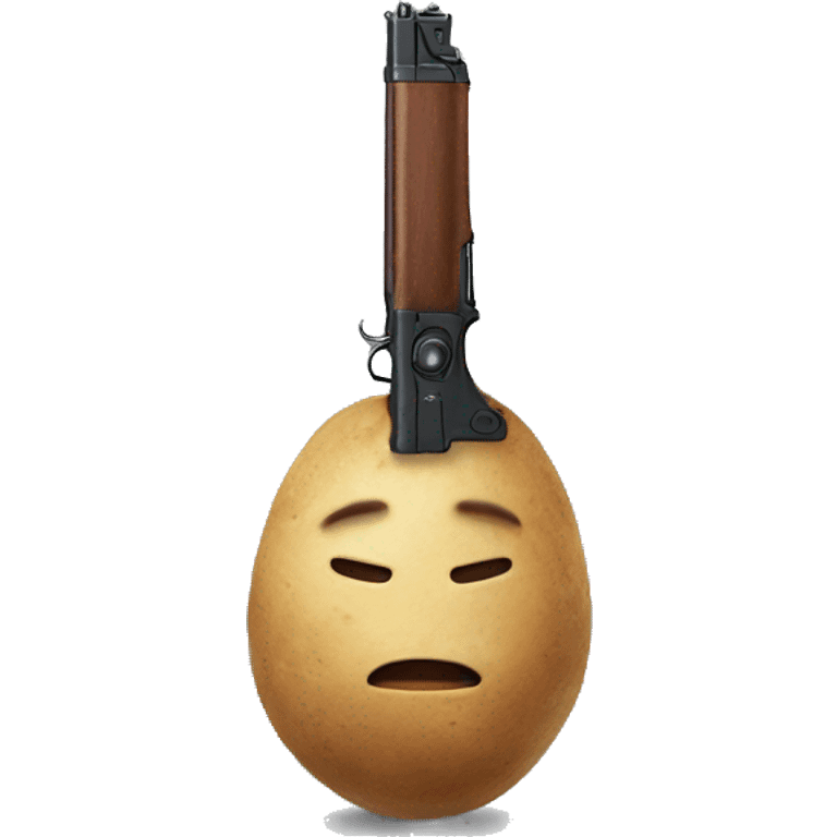 gun potato emoji