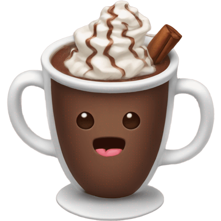 A hot chocolate  emoji