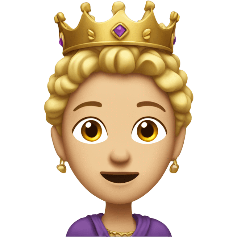 Heidi with crown and swearing emoji