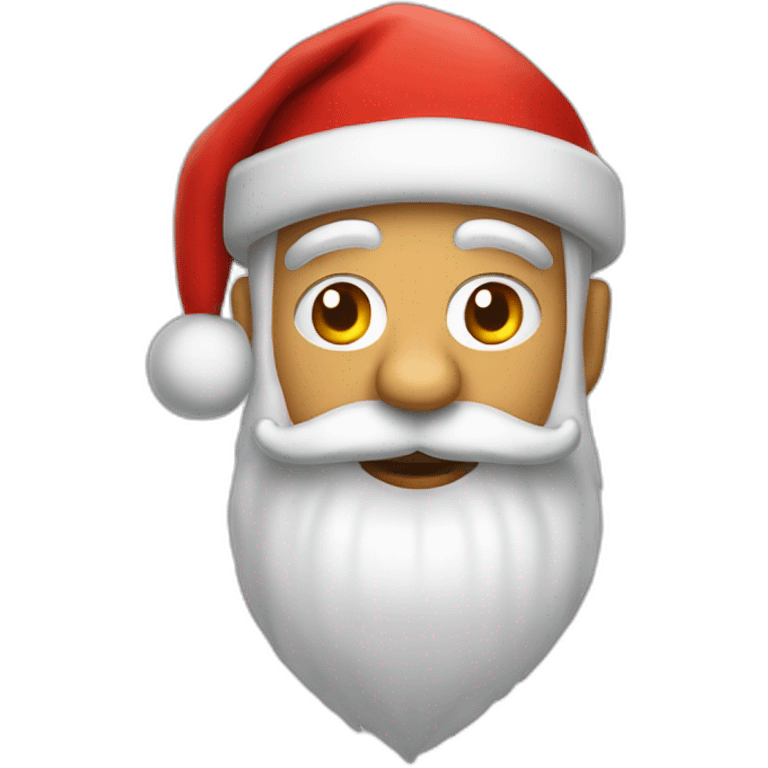 Un camarón disfrazado de santa claus emoji