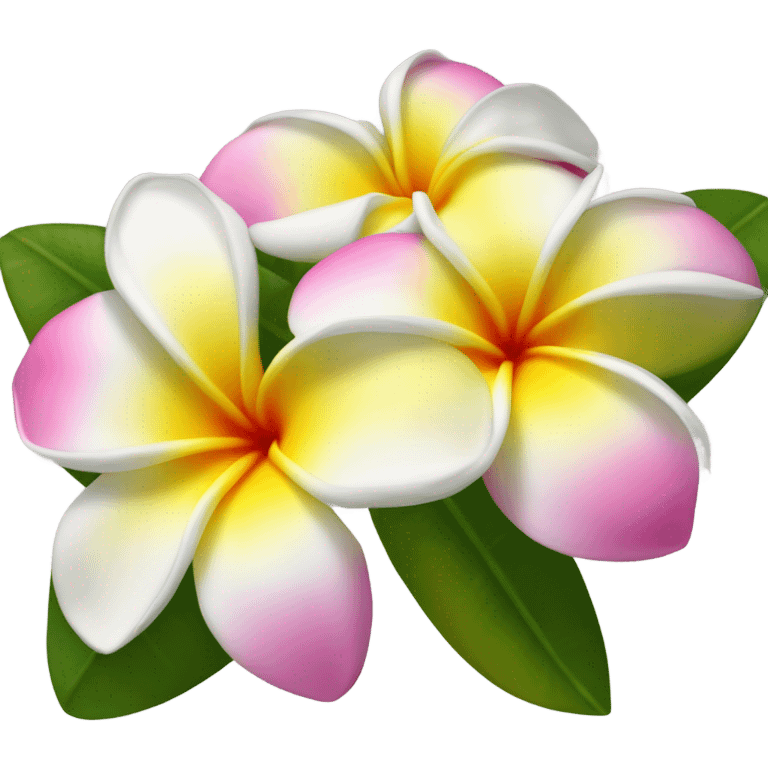 plumeria flower emoji