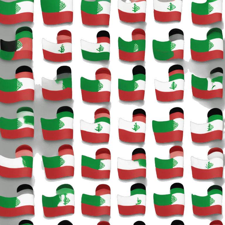 Saudi flag in red emoji