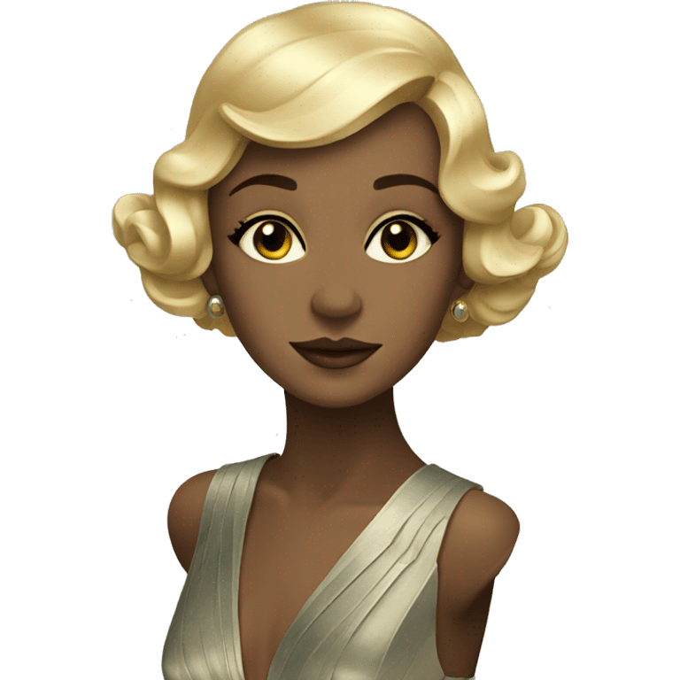 Art deco girl emoji