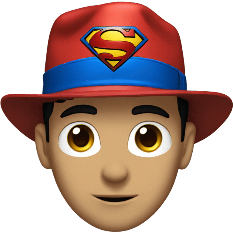 superman whith a hat emoji