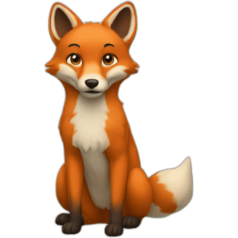 Un renard - humain emoji