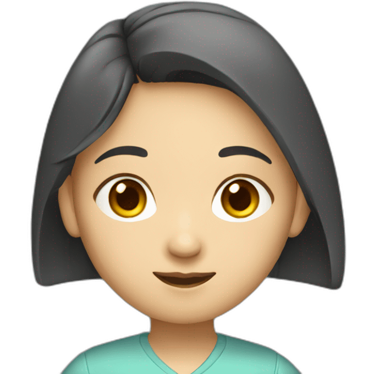 asian girl in tech emoji