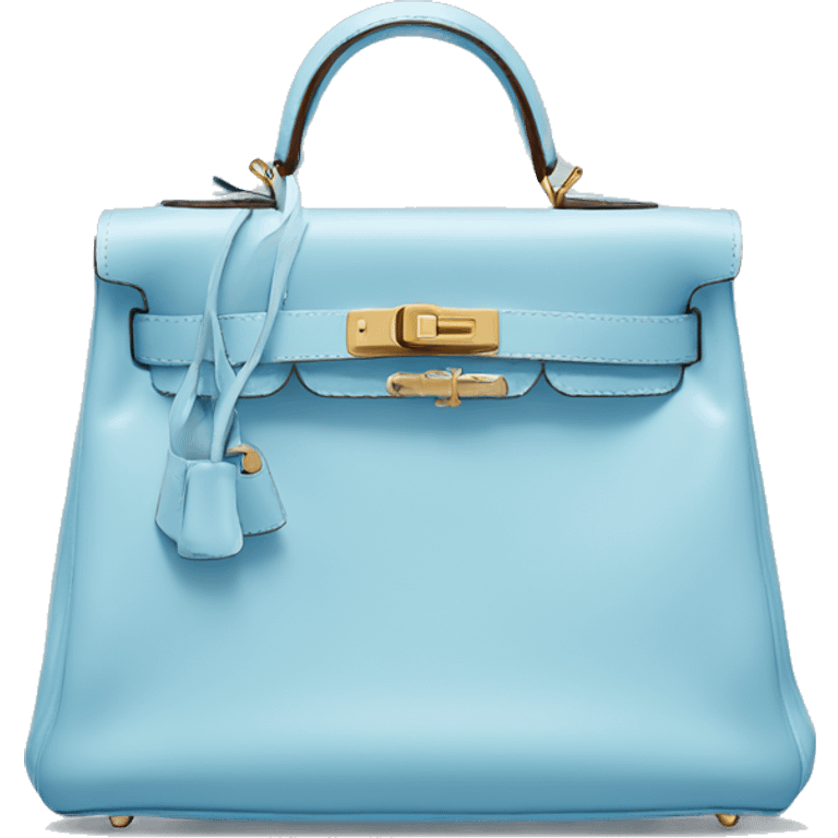 Light blue mini Hermes Kelly bag  emoji