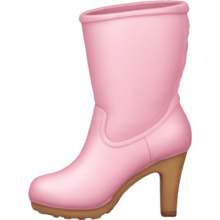 baby pink boots  emoji