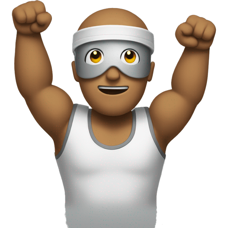 pc with arms emoji