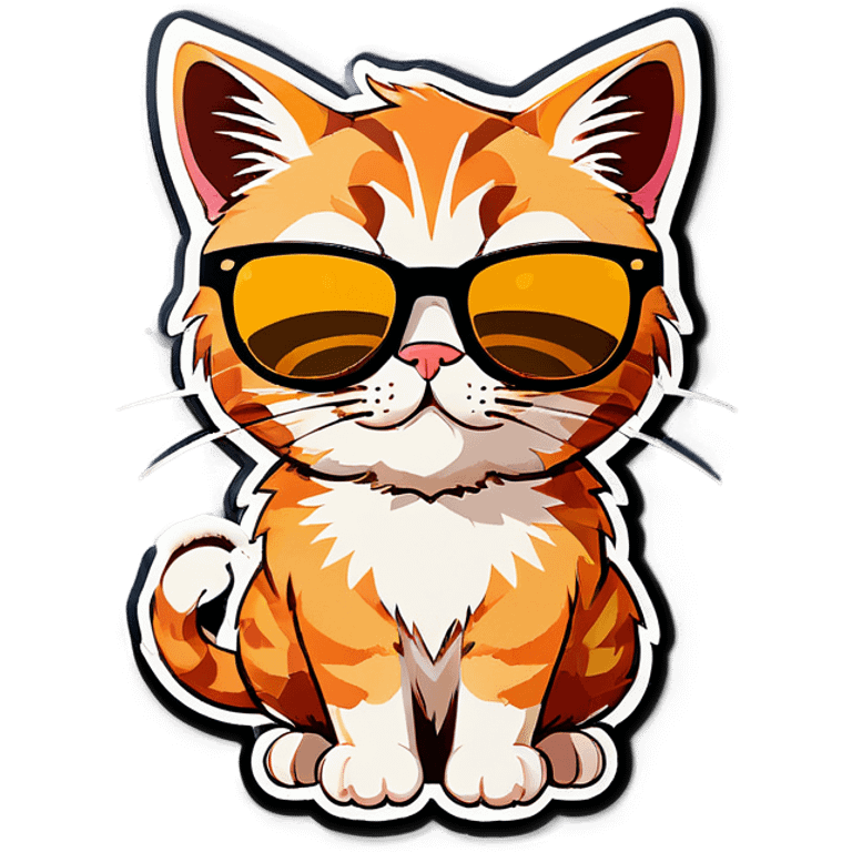 Cat with sunglasses emoji