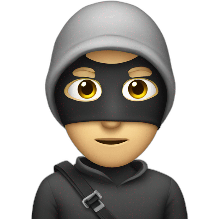 thief with a mask emoji