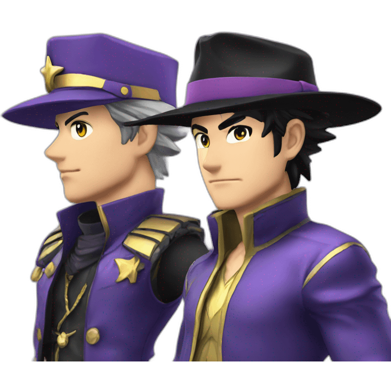 Jotaro and Star platinium emoji