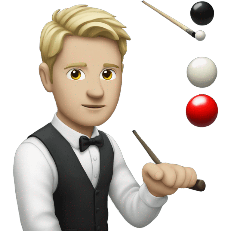 White person Snooker emoji