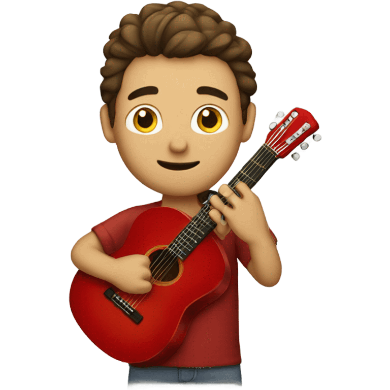 guy with red guitar emoji