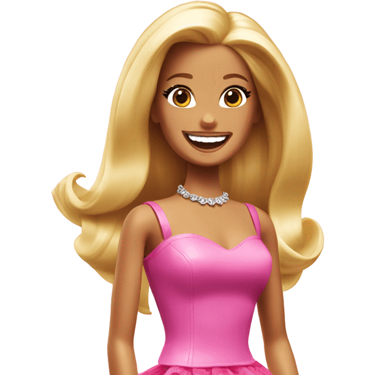 Barbie laughing emoji