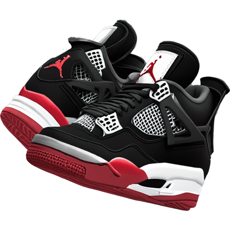 air jordan 4 bred emoji