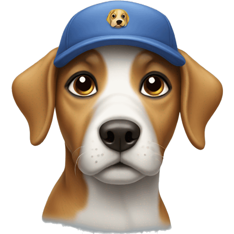 Dog wearing a cap emoji