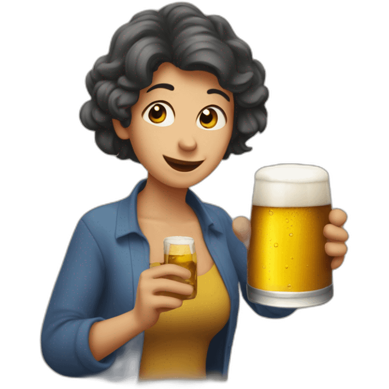 Une momie qui boit une bière emoji