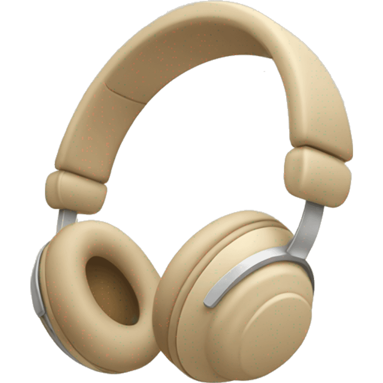 beige apple headphones with beige bows emoji