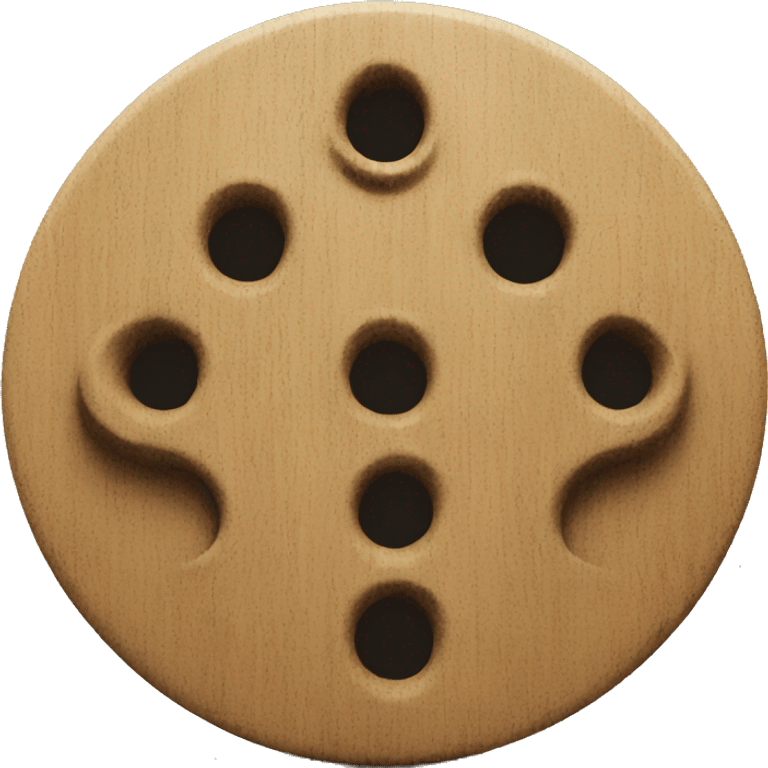 Ifa yoruba wooden circle board  emoji