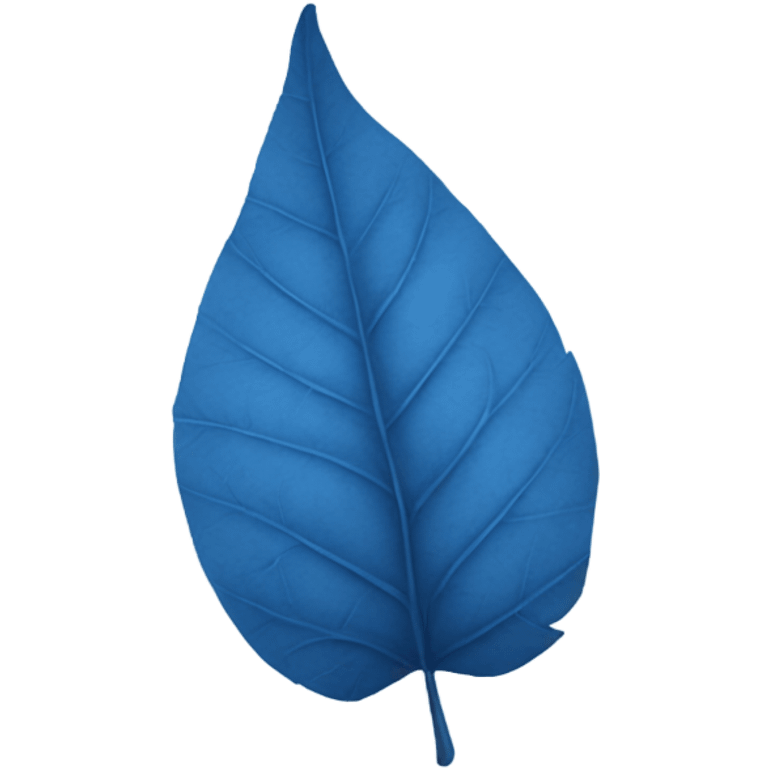 blue leaf emoji