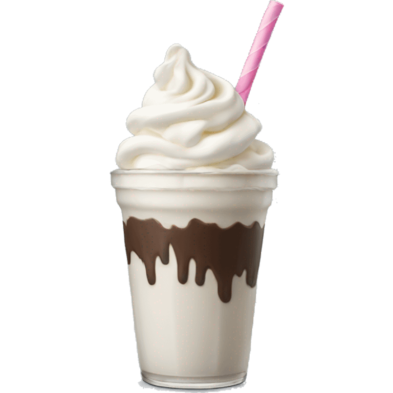 Realistic milkshake emoji