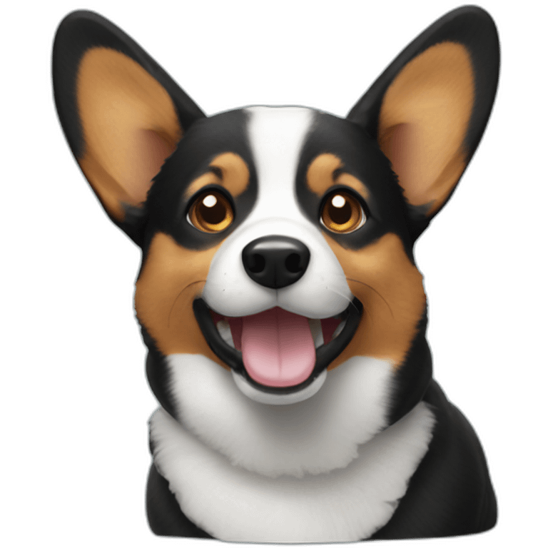 black corgi emoji