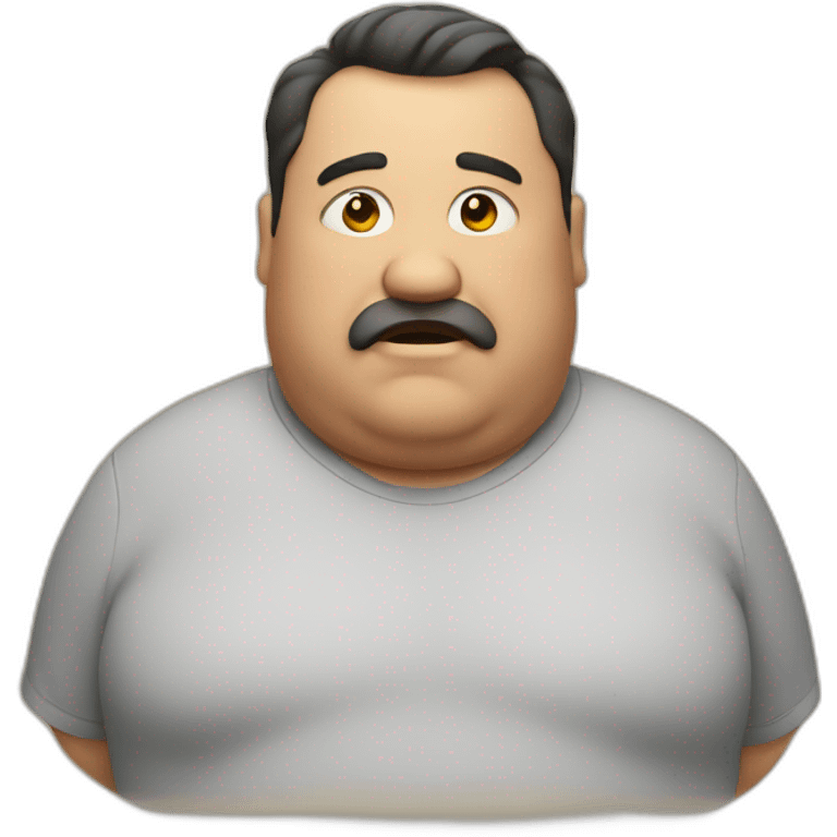 fat guy emoji