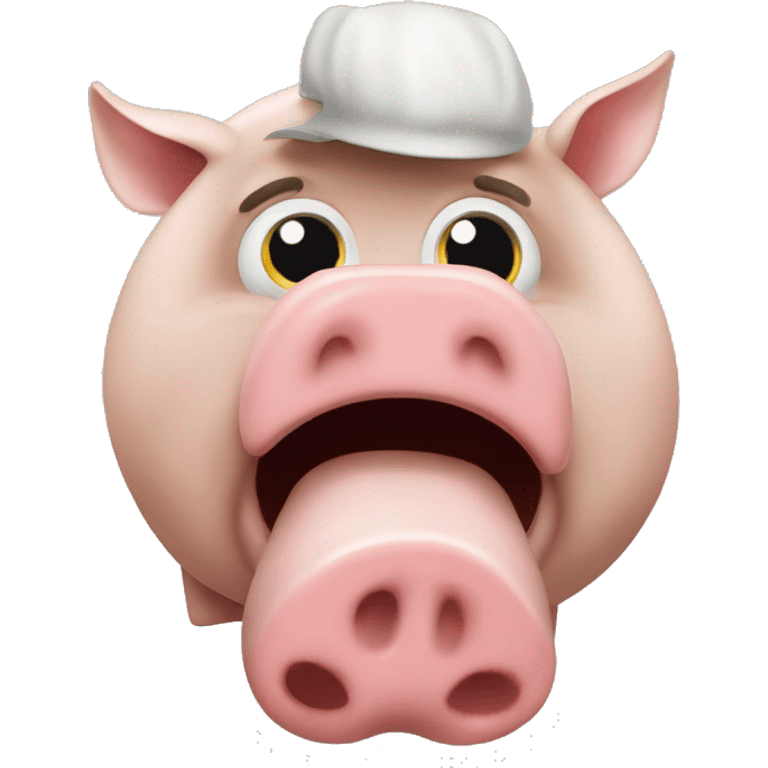 Quelque un qui mange du cochon emoji