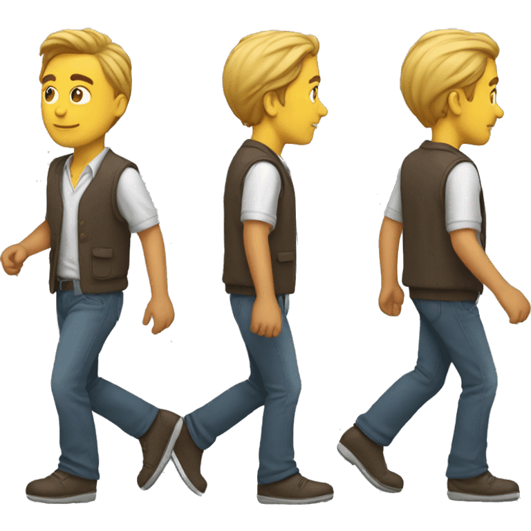 man strutting, front view emoji