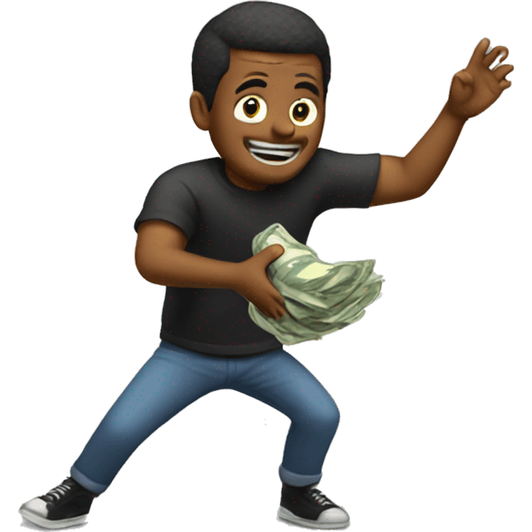 Max throwing money  emoji