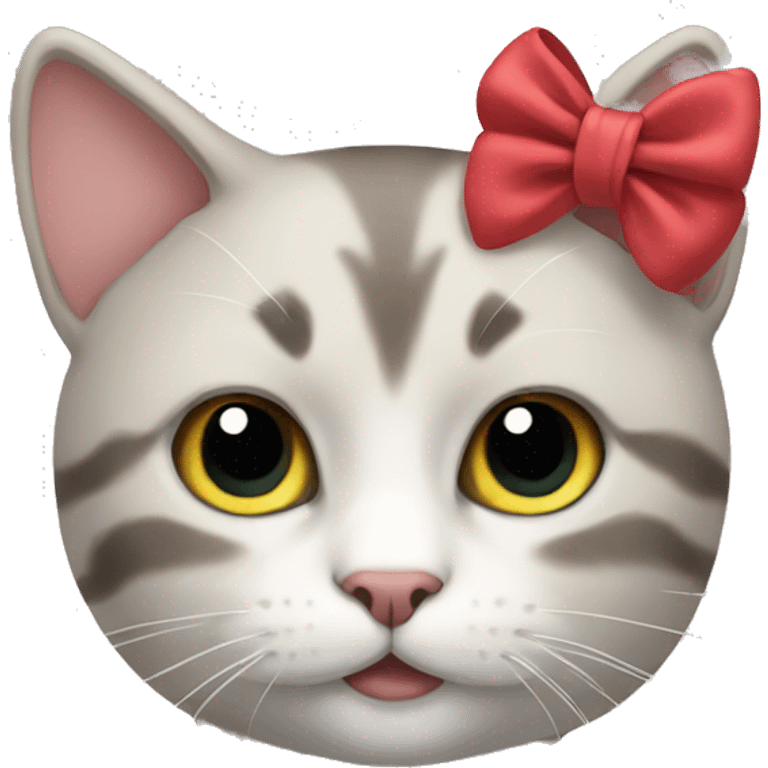 cat with bow emoji