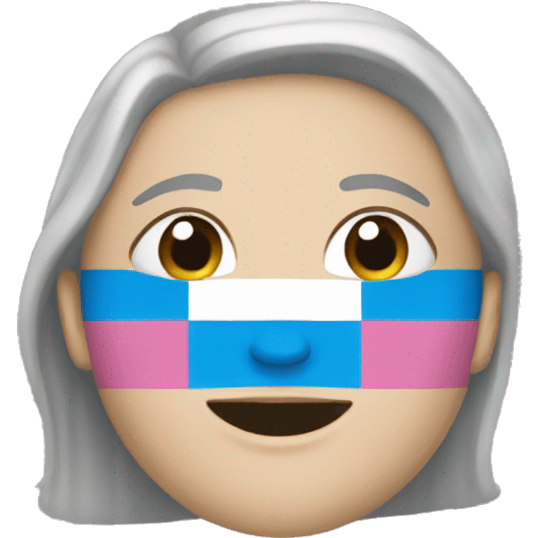 A transgender flag emoji