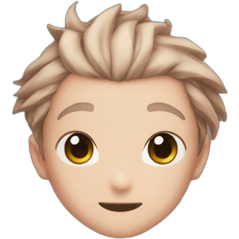 Tanjiro kamado from demon slayer anime emoji