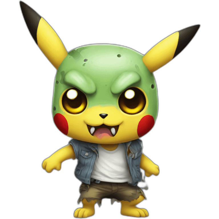 Pikachu Zombie emoji