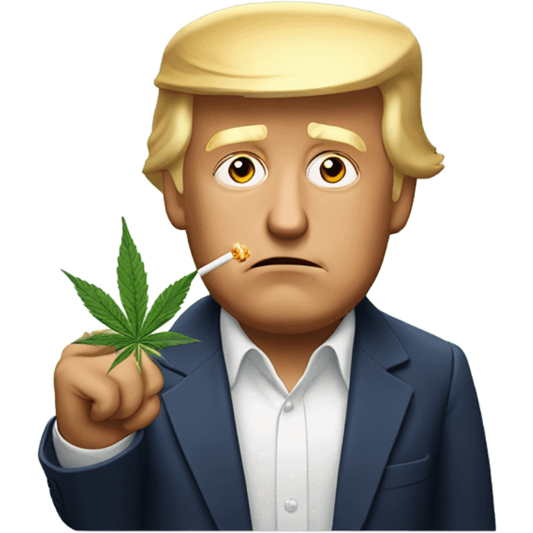 Donald trump smoking weed emoji