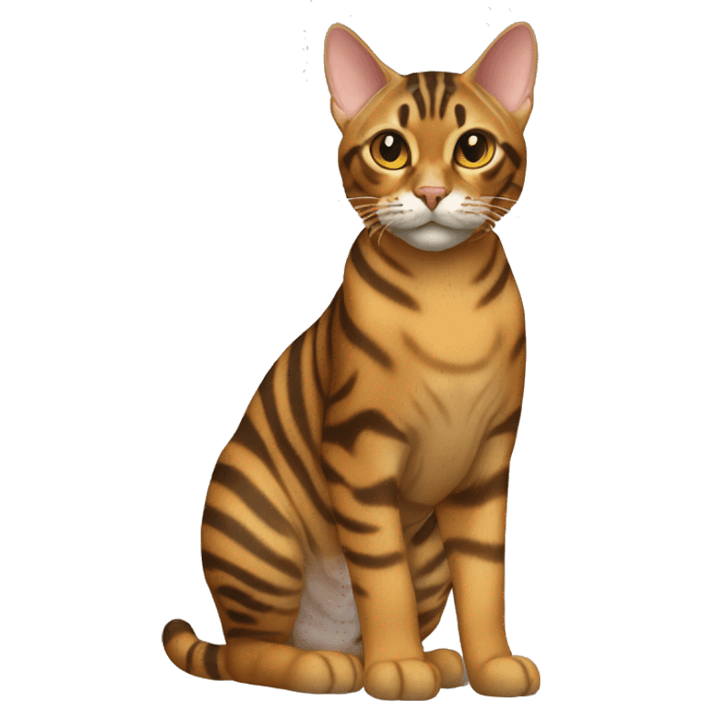 Toyger Cat Breed Full Body emoji