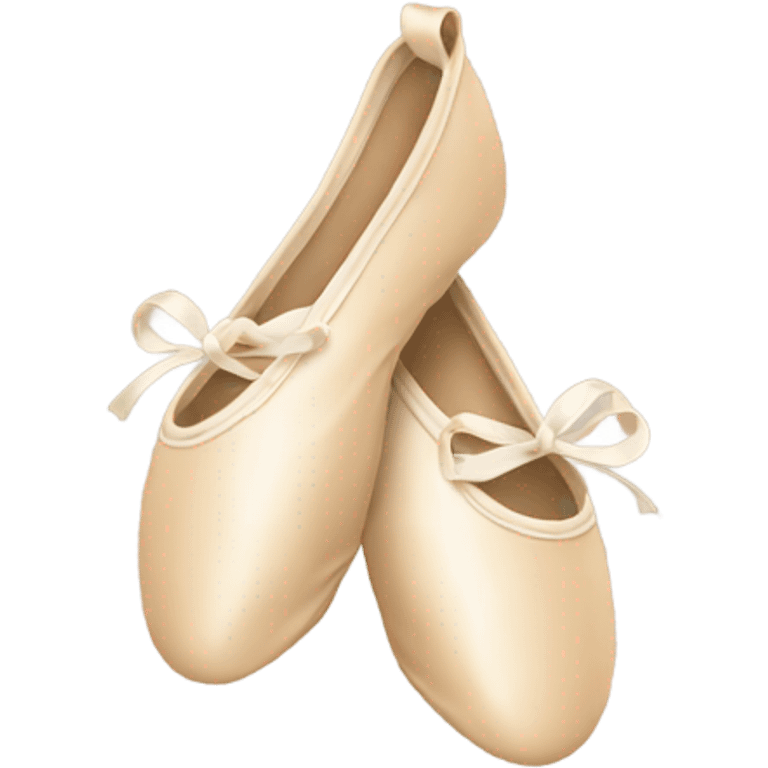 beige ballet shoes emoji