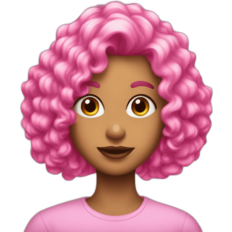 Peluquero pelo rosa emoji