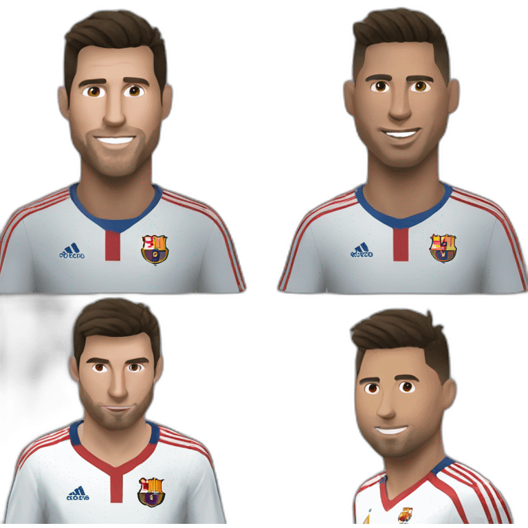 Messi-pousse-ronaldo emoji