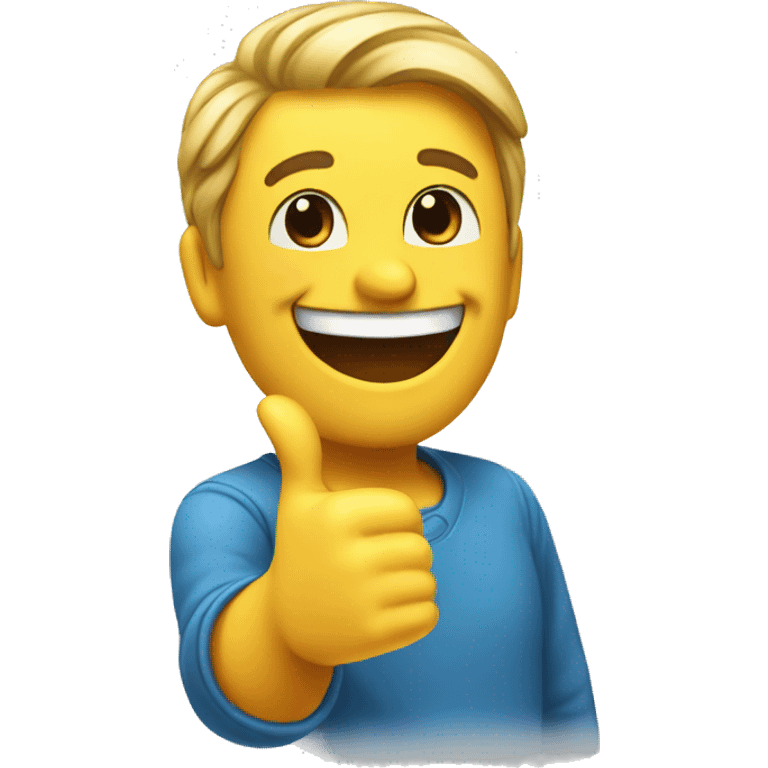 happy emoji thumbs up emoji