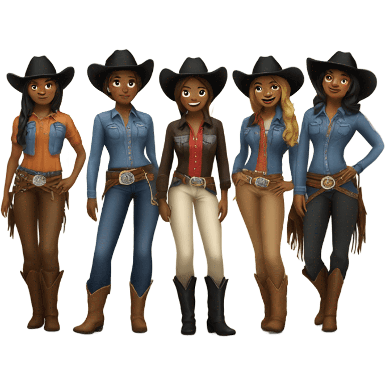 Black cowgirls emoji