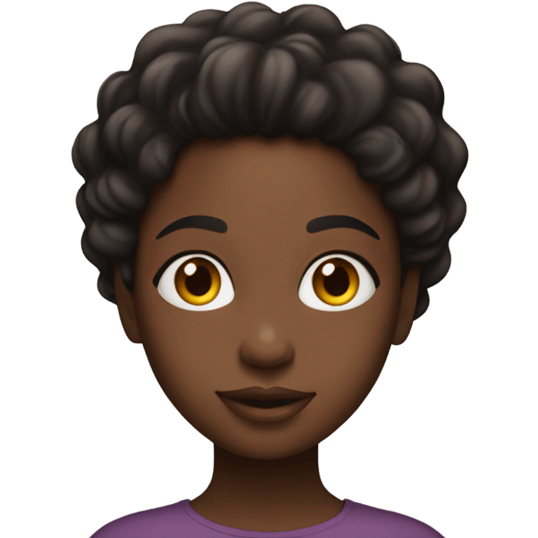 Black girl in studio emoji