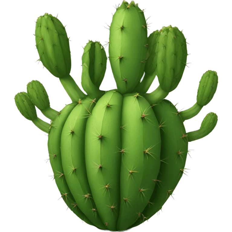 single round Nopal without pot emoji