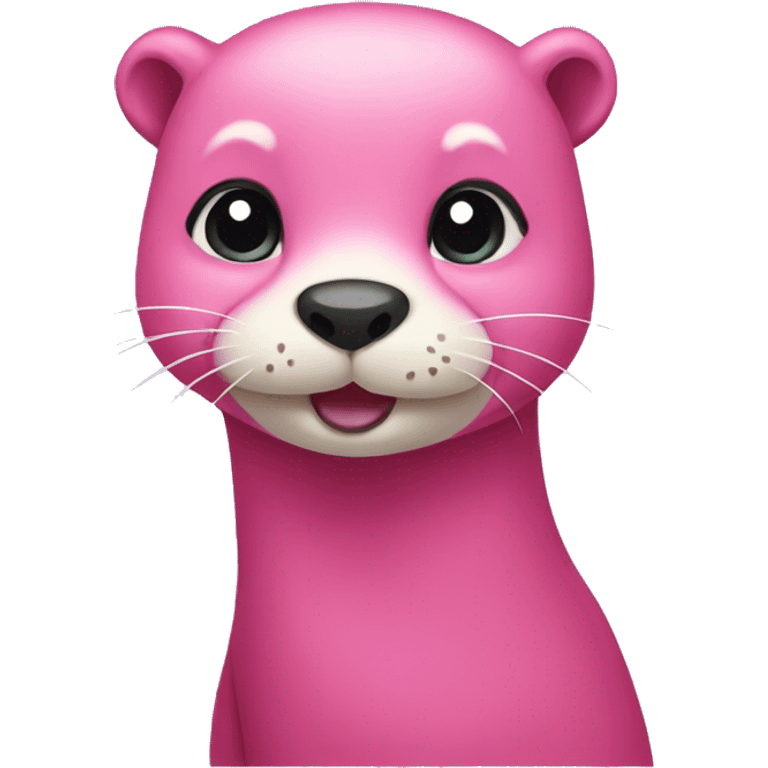 Pink otter emoji